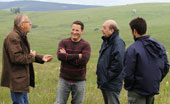 Marcel Mézy on the Aubrac during Jean-Paul Géné’s report for MONDE 2