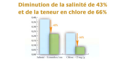 Régulation des sols et diminution de la salinité